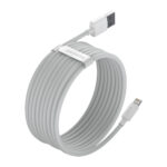 Baseus Simple Wisdom Kit de Câbles de Données USB vers Lightning 2.4A (2PCS/Set) 1.5m Blanc