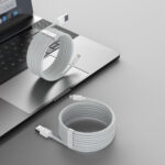Baseus Simple Wisdom Kit de Câbles de Données USB vers Lightning 2.4A (2PCS/Set) 1.5m Blanc