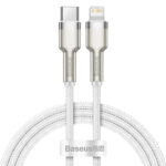 Câble USB-C pour Lightning Baseus Cafule, PD, 20W, 1m (blanc)