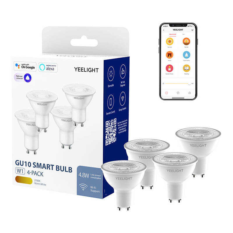 Ampoule LED Intelligente Yeelight GU10 (dimmable) - Ypsilon Computers