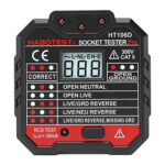 Testeur de prise avec affichage numérique Habotest HT106D