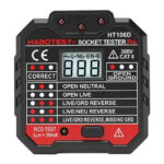 Testeur de prise avec affichage numérique Habotest HT106D