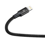 Baseus Rapid Series câble 3-en-1 USB-C pour M+L+T 20W 1.5m Noir