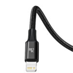Baseus Rapid Series câble 3-en-1 USB-C pour M+L+T 20W 1.5m Noir
