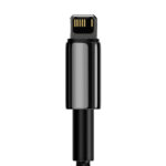 Câble USB Baseus Tungsten Gold vers iP 2.4A 2m (noir)