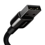Câble USB Baseus Tungsten Gold vers iP 2.4A 2m (noir)