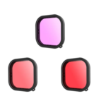 Kit de filtres étanches Telesin pour GoPro Hero 9 / Hero 10 / Hero 11 / Hero 12 (GP-FLT-904)