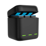 Boîte de charge à 3 emplacements Telesin pour GoPro Hero 12 / Hero 11 / Hero 10 / Hero 9