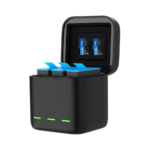 Boîte de charge à 3 emplacements Telesin pour GoPro Hero 12 / Hero 11 / Hero 10 / Hero 9