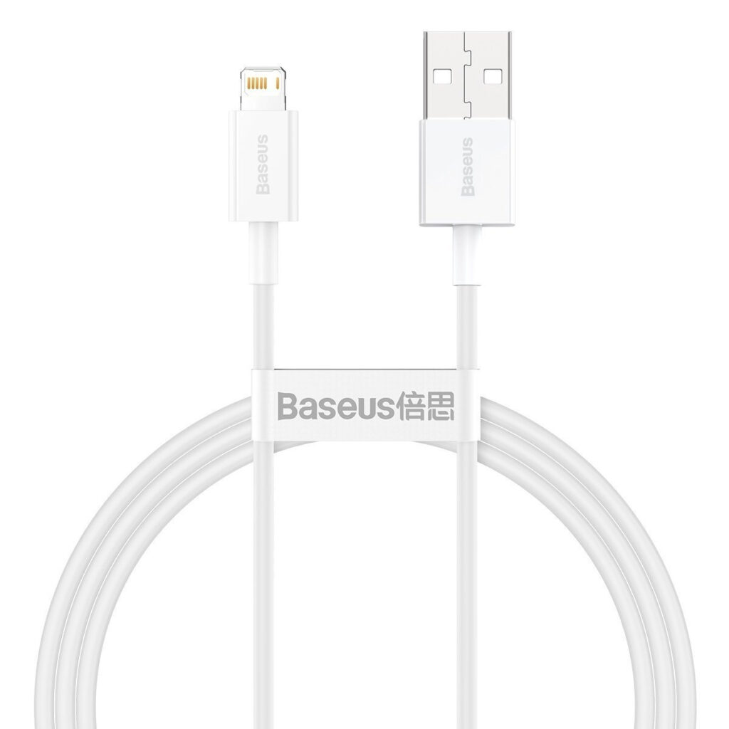 Câble USB vers Lightning Baseus Superior Series, 2.4A, 1m (blanc)