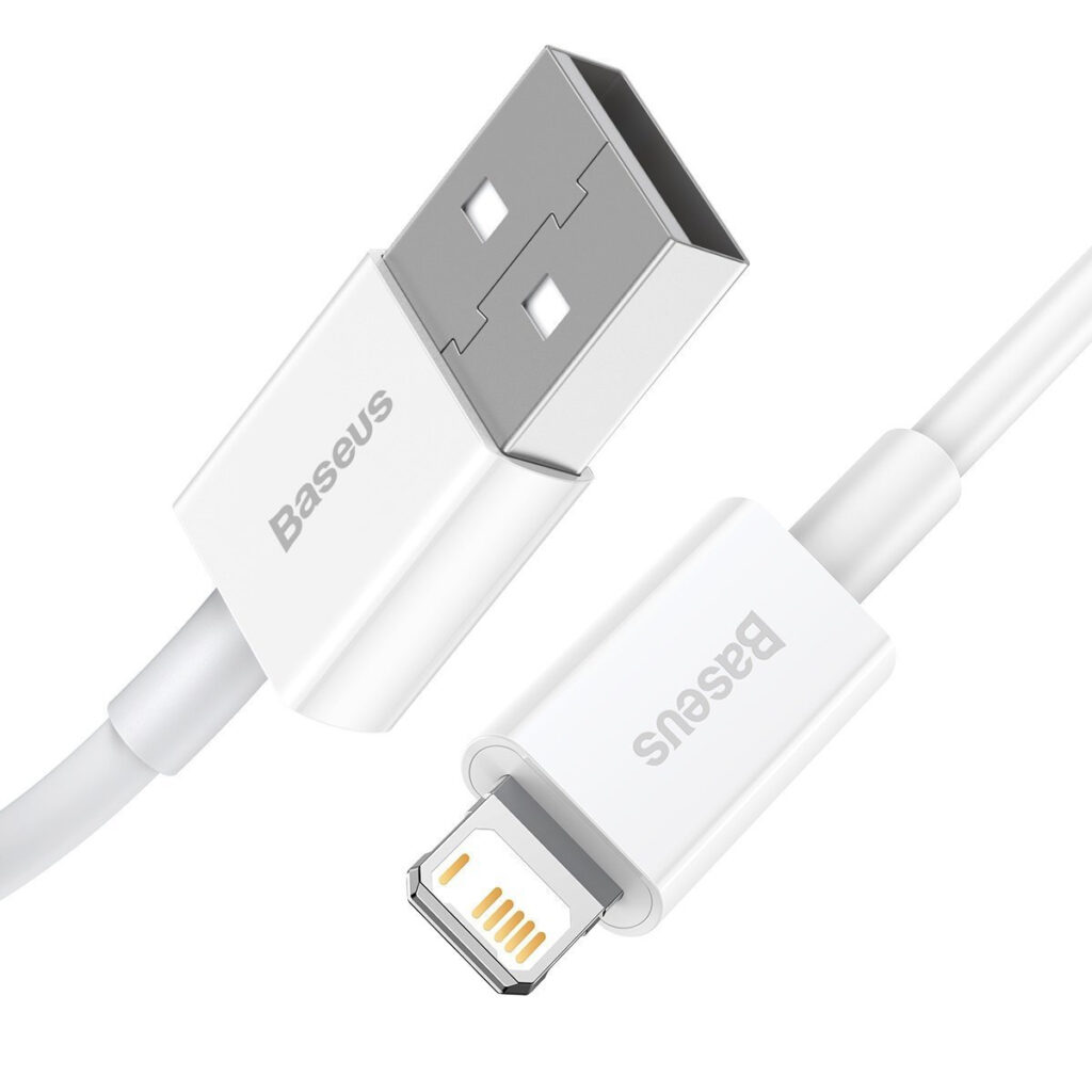 Câble USB vers Lightning Baseus Superior Series, 2.4A, 1m (blanc)