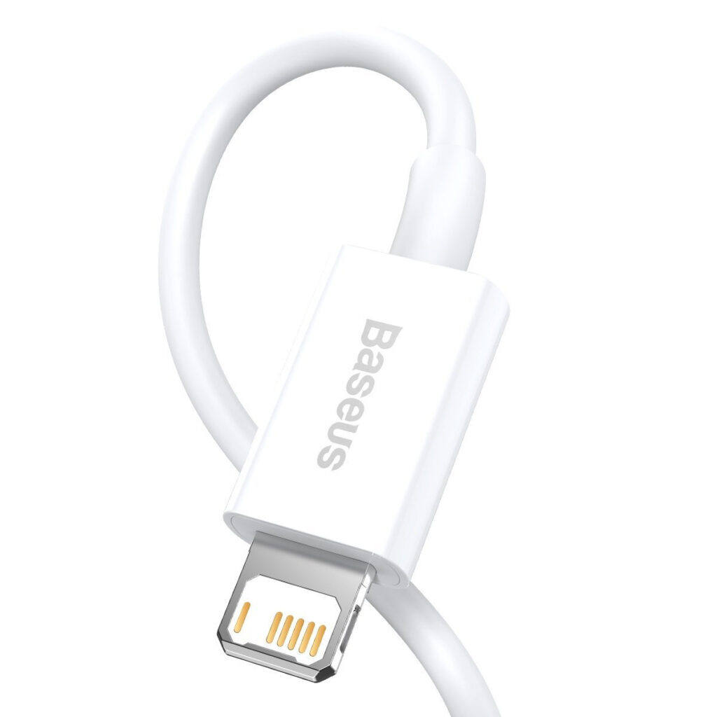 Câble USB vers Lightning Baseus Superior Series, 2.4A, 1m (blanc)