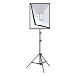 Ensemble de studio Puluz softbox 50x70cm, trépied, ampoule LED 4 pcs PU5071EU