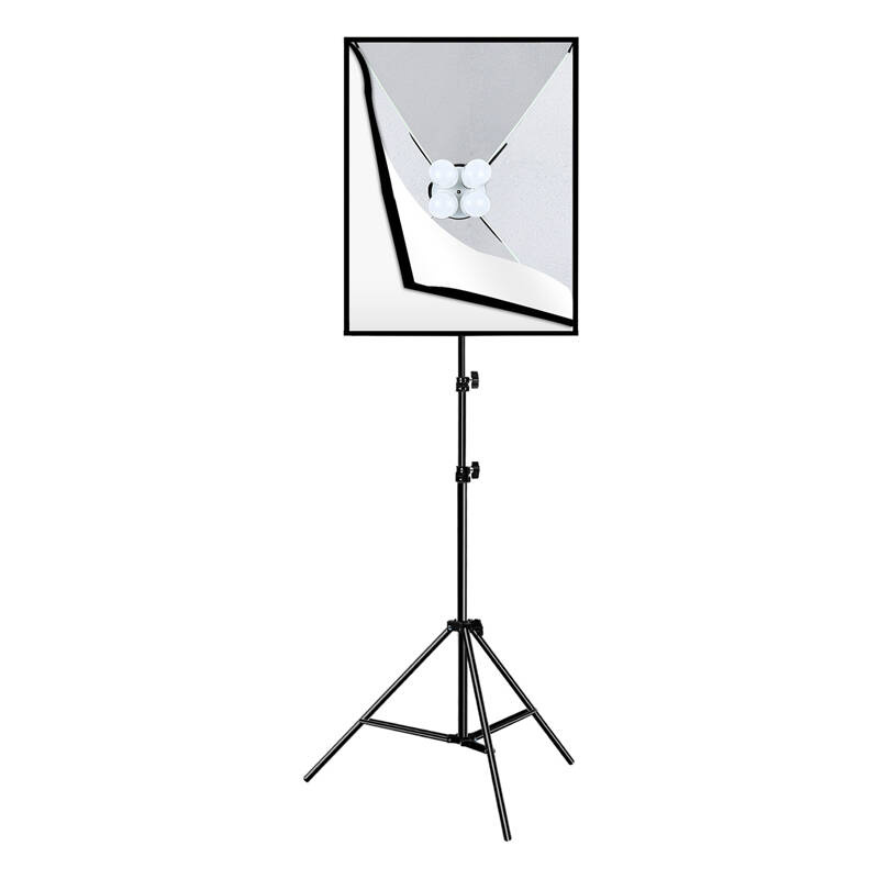 Ensemble de studio Puluz softbox 50x70cm, trépied, ampoule LED 4 pcs PU5071EU - Ypsilon Computers