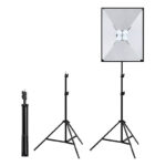 Ensemble de studio Puluz softbox 50x70cm, trépied, ampoule LED 4 pcs PU5071EU