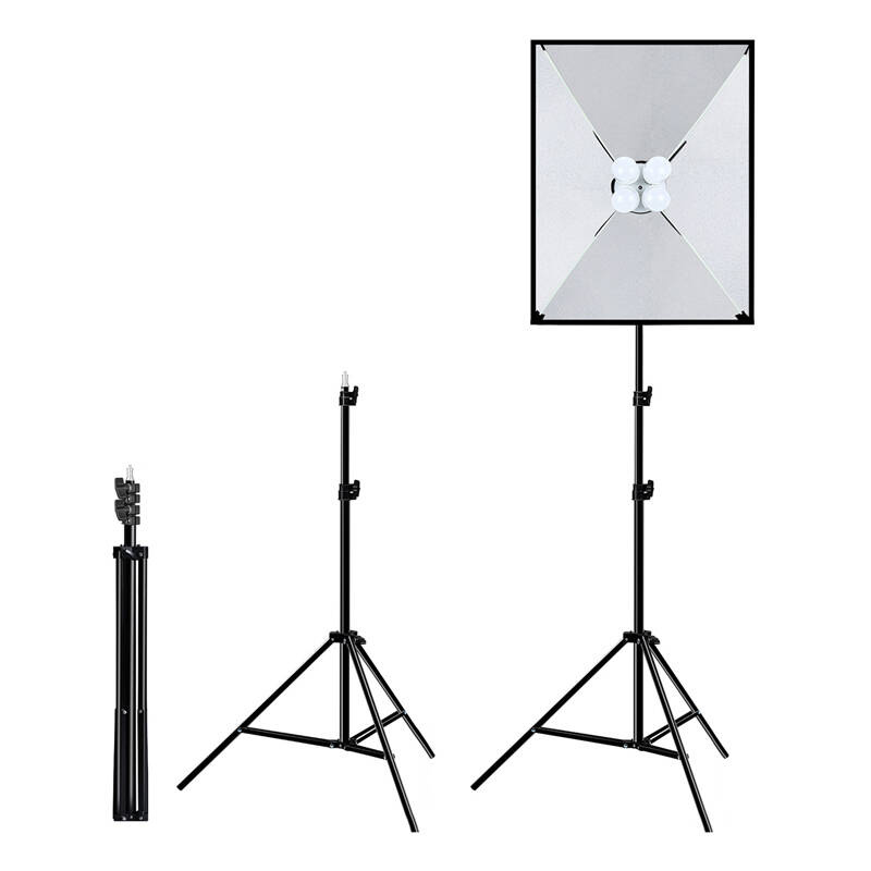 Ensemble de studio Puluz softbox 50x70cm, trépied, ampoule LED 4 pcs PU5071EU - Ypsilon Computers