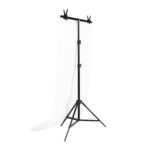 Support de fond de studio photo Puluz 70x200cm + Toiles de fond 2 pcs DCA0976