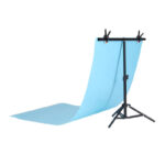 Support de fond de studio photo Puluz 70x200cm + Toiles de fond 2 pcs DCA0976