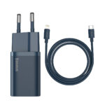 Chargeur rapide Baseus Super Si 1C 20W avec câble USB-C pour Lightning 1m (bleu)