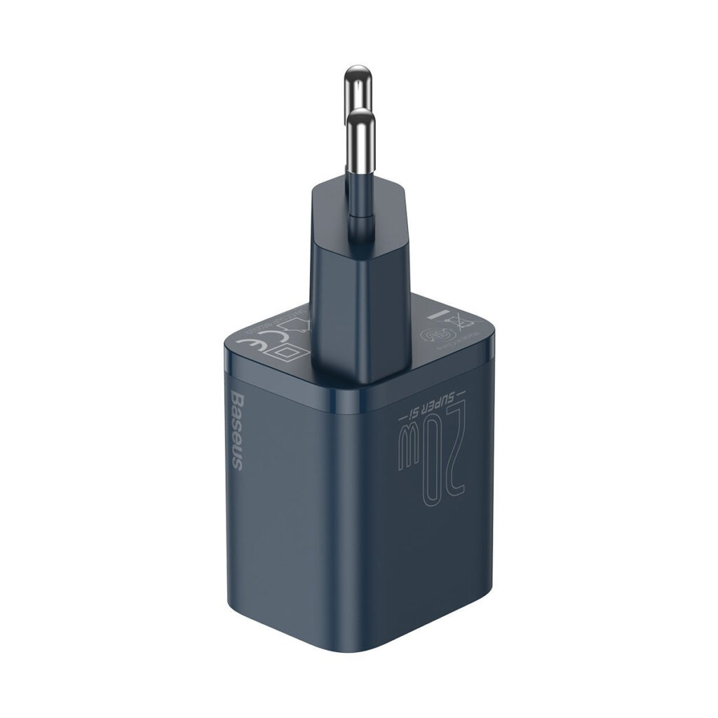 Chargeur rapide Baseus Super Si 1C 20W avec câble USB-C pour Lightning 1m (bleu)