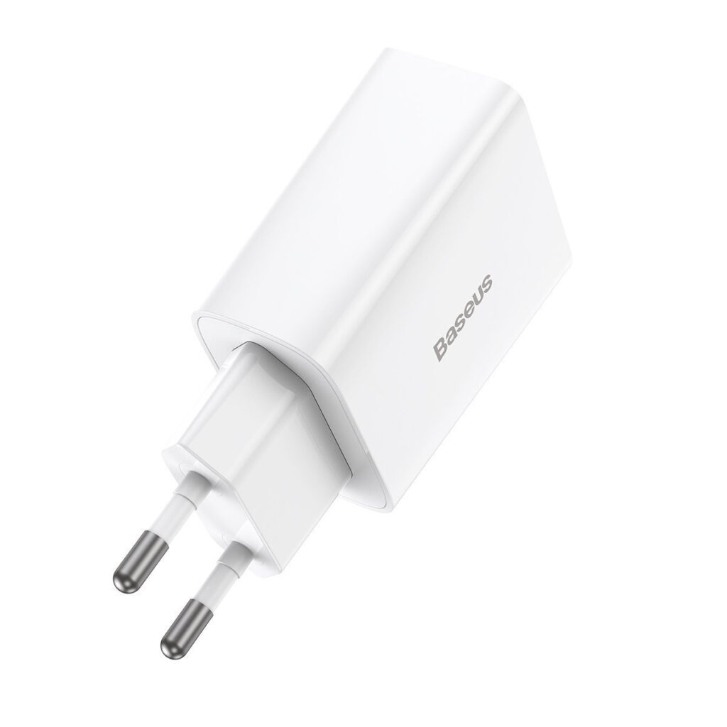 Chargeur Rapide Mini Baseus Speed, USB-C, PD, 3A, 20W (blanc)