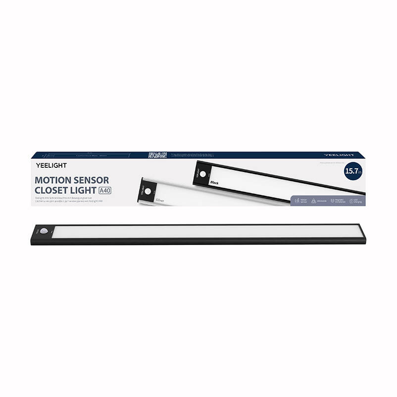 Yeelight Lumière de Placard Noire 40cm 2700K - Ypsilon Computers