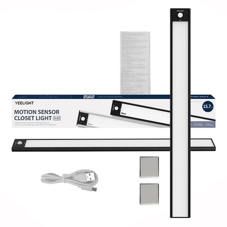 Yeelight Lumière de Placard Noire 40cm 2700K - Ypsilon Computers