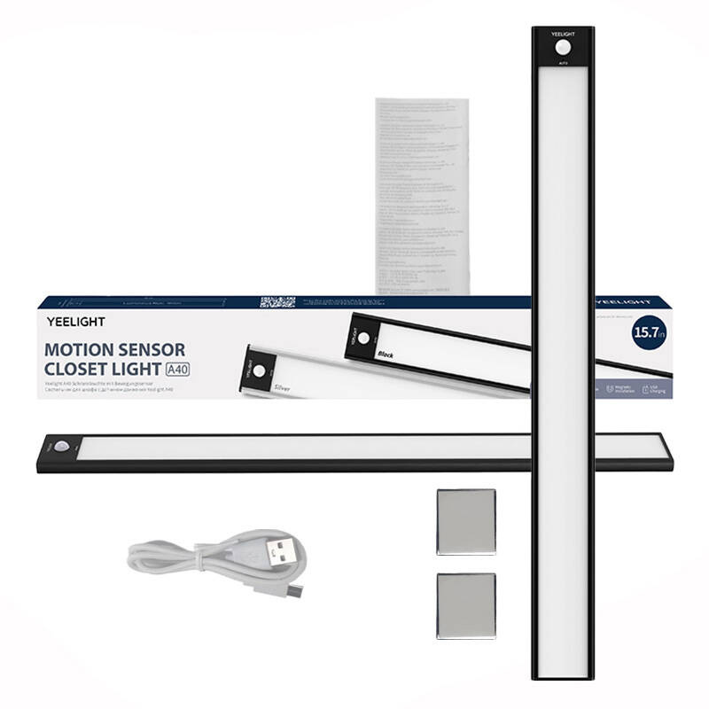 Yeelight Lumière de Placard Noire 40cm 2700K - Ypsilon Computers