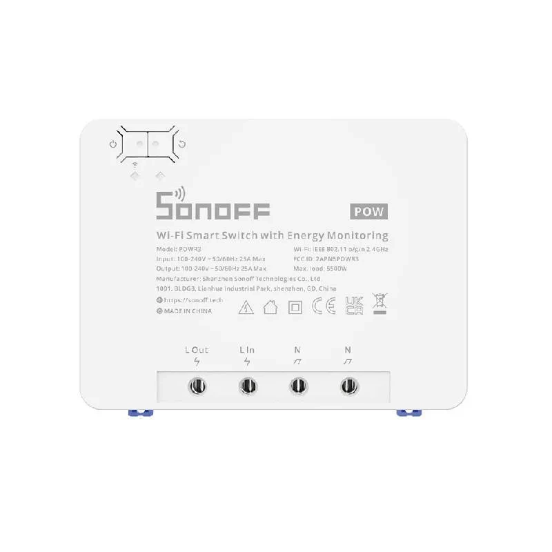 Interrupteur intelligent WiFi Sonoff POWR3 avec fonction de mesure de courant - Ypsilon Computers