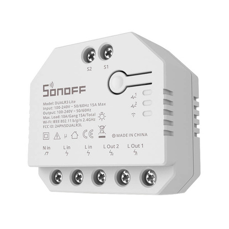 Interrupteur Wi-Fi intelligent WiFi Sonoff Dual R3 Lite - Ypsilon Computers