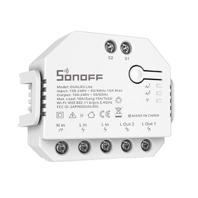 Interrupteur Wi-Fi intelligent WiFi Sonoff Dual R3 Lite - Ypsilon Computers