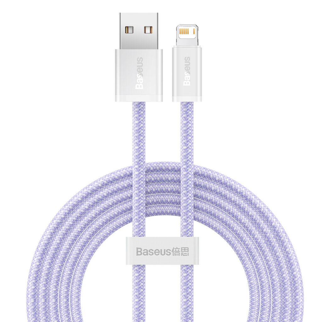 Baseus Câble dynamique USB vers Lightning, 2.4A, 2m (Violet)