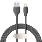 Baseus Jelly câble USB vers Lightning, 2,4A, 1,2m (noir)