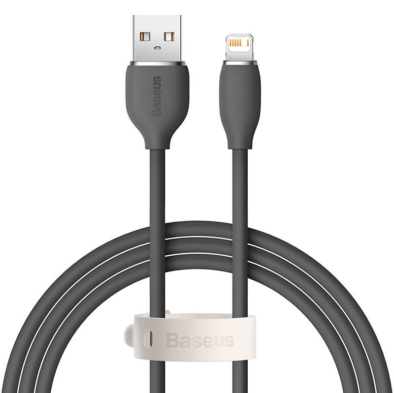 Baseus Jelly câble USB vers Lightning, 2,4A, 1,2m (noir) - Ypsilon Computers