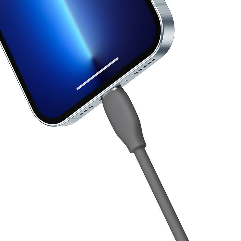 Baseus Jelly câble USB vers Lightning, 2,4A, 1,2m (noir) - Ypsilon Computers