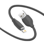 Baseus Jelly câble USB vers Lightning, 2,4A, 1,2m (noir)