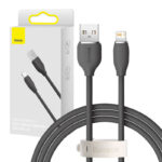 Baseus Jelly câble USB vers Lightning, 2,4A, 1,2m (noir)