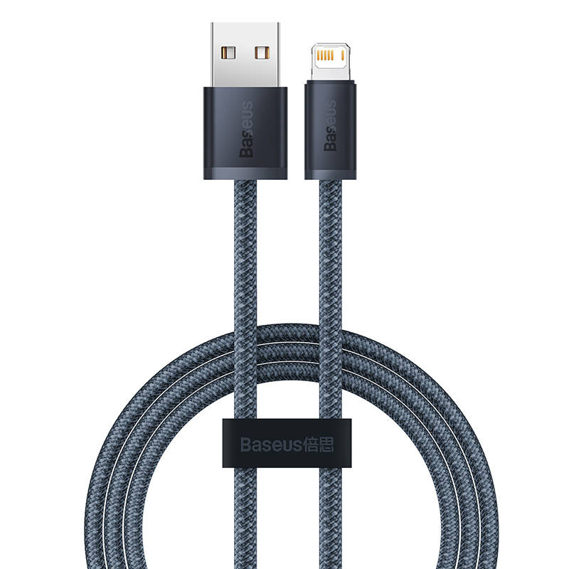 Baseus Dynamic Series câble USB vers Lightning, 2.4A, 2m (gris) - Ypsilon Computers