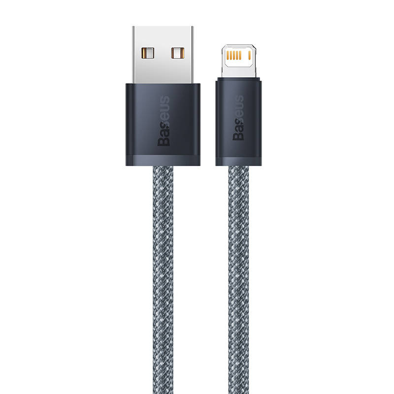 Baseus Dynamic Series câble USB vers Lightning, 2.4A, 2m (gris) - Ypsilon Computers