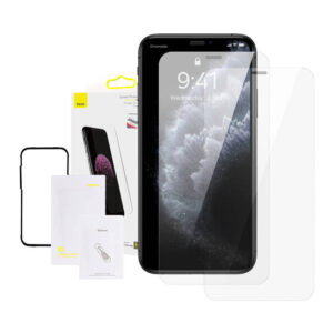 Baseus Film en verre trempé complet 0.3mm (pack de 2) pour iPhone XS Max/11 Pro Max 6.5 pouces