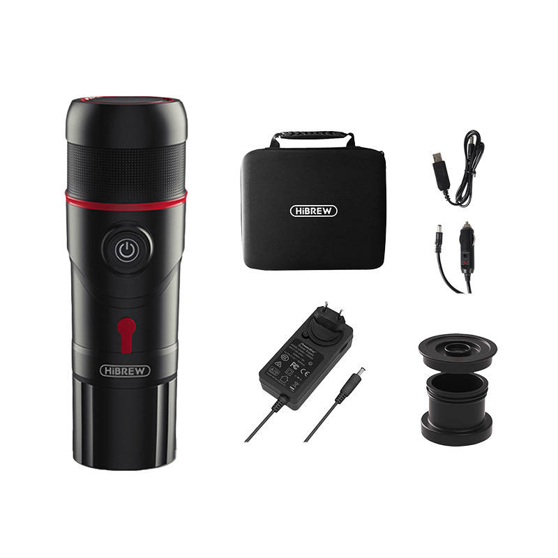 Machine à café portable 3-en-1 avec étui HiBREW H4-premium 80W - Ypsilon Computers