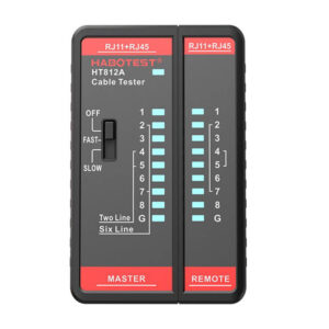 Testeur de câble réseau Habotest HT812A RJ45/RJ14/RJ12/RJ9 - Ypsilon Computers
