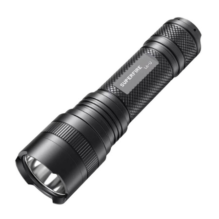 Lampe de poche Superfire L6-U - 1480 lm, 330 m, 5 modes, 20W, USB-C - Ypsilon Computers
