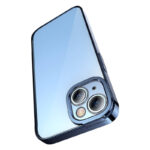 Coque Transparente Pailletée et Ensemble de Verre Trempé Baseus pour iPhone 14 Plus (bleu)