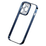 Coque Transparente Pailletée et Ensemble de Verre Trempé Baseus pour iPhone 14 Pro (bleu)