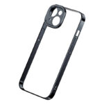 Coque Transparent Pailletée et Ensemble de Verre Trempé Baseus pour iPhone 14 Plus (noir)