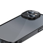 Coque Transparent Pailletée et Ensemble de Verre Trempé Baseus pour iPhone 14 Plus (noir)