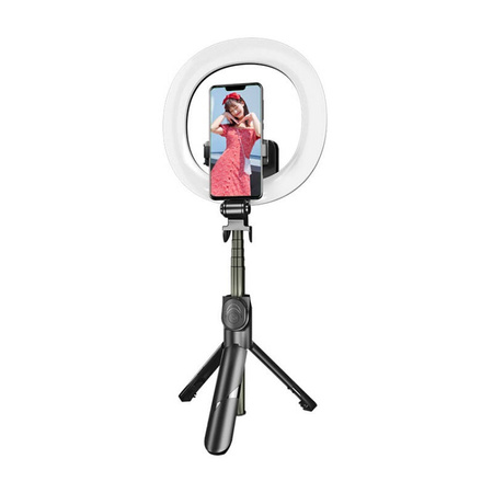 Bâton à selfie / trépied Puluz avec anneau lumineux LED - Ypsilon Computers