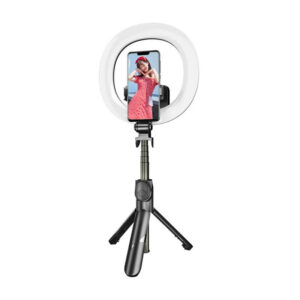 Bâton à selfie / trépied Puluz avec anneau lumineux LED - Ypsilon Computers