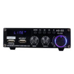 Amplificateur audio Blitzwolf AS-22, 45W, Bluetooth 5.0, USB + télécommande (noir)